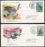 1978 WWF Madarak Sor Mi 374-377 4 FDC - Sonstige & Ohne Zuordnung