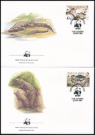 1984 WWF: Nílusi Krokodil Sor Mi 517-520 4 FDC-n - Other & Unclassified