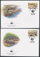 1984 WWF Nílusi Krokodilok Sor Mi 517-520 4 FDC - Andere & Zonder Classificatie