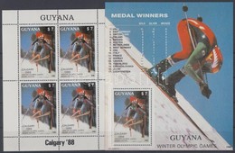 ** 1988 Téli Olimpia, Calgary Kisív Mi 2408 + Blokk 25 - Autres & Non Classés