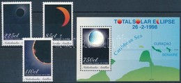 ** 1998 Teljes Napfogyatkozás Sor + Blokk,
Total Eclipse Set + Block
Mi 943-945 + 47 - Autres & Non Classés