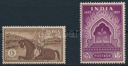 ** 1957 A Sepoy Felkelés 100. évfordulója Sor,
100th Anniversary Of The Sepoy Uprising Set
Mi 273-274 - Sonstige & Ohne Zuordnung