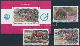 ** 1978 Állatok Sor + Blokk,
Animals Set + Block
Mi 908-910 + Mi 26 - Altri & Non Classificati