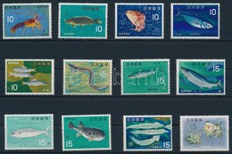 ** 1966 Halak és Tengeri állatok Sor,
Fish And Sea Animals Set
Mi 908-919 - Other & Unclassified