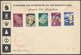 1950 Sakk Sor Mi 616-620 FDC-n - Otros & Sin Clasificación