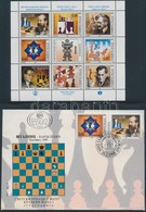 ** 1995-1996 Sakkvilágbajnok és Sakkfigurák (I-III) 3 Klf Kisív + 13 Klf FDC Hozzá Tartozó Mappában - Otros & Sin Clasificación