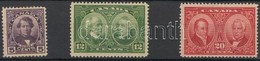 * 1927 Forgalmi Bélyeg Sor / Definitive Stamp Mi 124-126 (Mi 126 Apró Szakadás / Small Tear) - Altri & Non Classificati