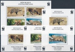 ** 2007 WWF: Vadmacska Félék Blokksor Mi  Blokk 693-697A - Otros & Sin Clasificación