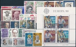 O Europa CEPT 1980-1981 57 Db Bélyeg és 6 Blokk - Sonstige & Ohne Zuordnung