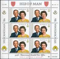 ** 1986 II. Erzsébet Brit Királynő Kisív,
Elizabeth II Minisheet
Mi 321 - Altri & Non Classificati