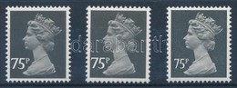 ** 1980 II. Erzsébet Brit Királynő 3 Db Bélyeg,
Elizabeth II 3 Stamps
Mi 829 AA, AC, Ab C - Altri & Non Classificati