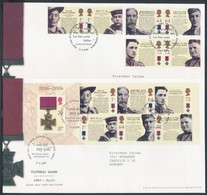 2006 Victoria érdemkereszt 3 Pár + Kisív Mi 2440-2445 2 FDC-n - Altri & Non Classificati