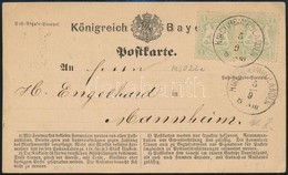 1874 Levelezőlap 2 X 1kr Bélyeggel / Postcard With 2 X 1kr Stamps 'KIRCHHEIMBOLANDEN' - Andere & Zonder Classificatie