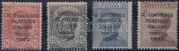 ** 1922 Kongresszus Sor Felülnyomással Mi 153-156 - Other & Unclassified