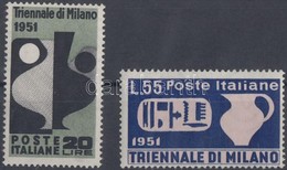 ** 1951 Milánói Triennálé Sor Mi 839-840 - Other & Unclassified