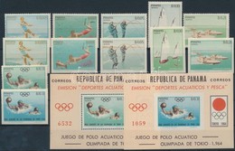 ** 1964 Tokioi Olimpai Fogazott és Vágott Sor Mi 734-745 + Blokk 21-22 - Otros & Sin Clasificación