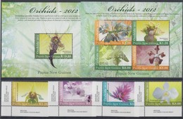 ** 2012 Orchideák Sor Mi 1815-1818 + Kisív Mi 1819-1822 + Blokk Mi 154 - Sonstige & Ohne Zuordnung