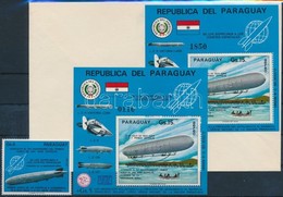 ** 1975 Események, Zeppelin Mi 2714 + Blokk 256 + A Blokk FDC-n - Sonstige & Ohne Zuordnung