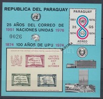 ** 1976 ENSZ, UPU Blokk Mi 283 MINTA / MUESTRA - Altri & Non Classificati