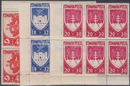 ** 1942 Bukovina Visszafoglalása Sor ívszéli és ívsarki Hatostömbökben Mi 746-748 - Altri & Non Classificati