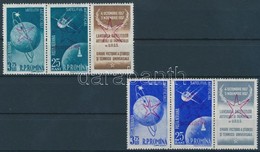 ** * 1958 Brüsszeli Világkiállítás Sor Hármascsíkokban Mi 1717-1720 (Mi 1717, 1718 Falcos) - Other & Unclassified