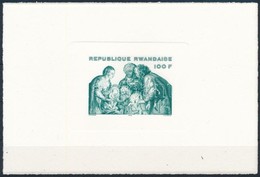 ** 1975 Rubens Festmény Blokk Mi 70 Eltérő Színű Próbanyomat Karton Papíron - Sonstige & Ohne Zuordnung