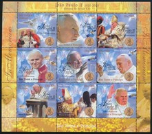 ** 2005 II. János Pál Pápa Emlékére 9 értékes Kisív - Autres & Non Classés