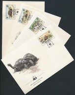 1987 WWF Teknősök Sor Mi 137-140 4 FDC - Otros & Sin Clasificación