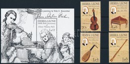 ** 1985 Johann Sebastian Bach Sor + Blokk,
Johann Sebastian Bach Set + Block
Mi 836-839 + Mi 35 - Autres & Non Classés