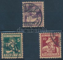 O 1916 Pro Juventute Sor Mi 130-132 - Andere & Zonder Classificatie