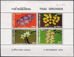 ** 1974 Orchideák Blokk Mi 5 - Autres & Non Classés