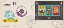 1974 UPU, Téli Olimpia, Labdarúgó VB Blokk Mi 21 FDC - Altri & Non Classificati