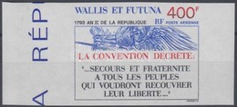** 1993 Az Első Francia Köztársaság évének 200. évfordulója ívszéli Vágott Bélyeg Mi 651 - Altri & Non Classificati