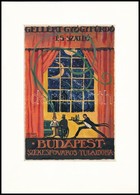 Gebhardt Béla (1901-1990): A Gellért Szálló Megnyitására Hirdetett Plakátpályázatra Készült Plakátterv. 1918. Akvarell,  - Andere & Zonder Classificatie