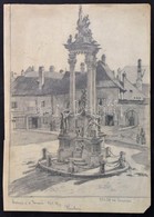 Páris Erzsébet, (1887-?): Krems An Der Donau. Ceruza, Papír, Jelzett, 27×20 Cm - Other & Unclassified
