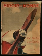( Aeronautique ) Revue MIROIR DU MONDE XVe SALON DE L'AVIATION 14 Novembre 1936 - Vliegtuig