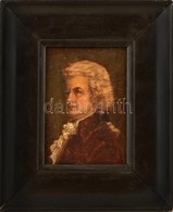 Jelzés Nélkül: Mozart (cca 1900). Olaj, Karton, Keretben, 14×10 Cm - Andere & Zonder Classificatie