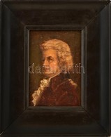 Jelzés Nélkül: Mozart (cca 1900). Olaj, Karton, Keretben, 14×10 Cm - Otros & Sin Clasificación