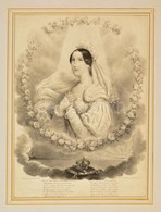 Cca 1836 Gaetano Dura (1805-1878): Habsburg.Tescheni Maria Teresa Isabella Nápolyi-sziciliai Királyné, Napoli, Lit. Gatt - Estampas & Grabados