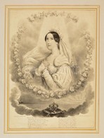 Cca 1836 Gaetano Dura (1805-1878): Habsburg.Tescheni Maria Teresa Isabella Nápolyi-sziciliai Királyné, Napoli, Lit. Gatt - Stampe & Incisioni