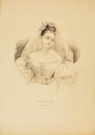 Cca 1860 La Mariée. Litográfia, Kiadó Jos Schönberg Wien, Foltos,  40×28 Cm - Estampas & Grabados