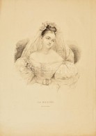 Cca 1860 La Mariée. Litográfia, Kiadó Jos Schönberg Wien, Foltos,  40×28 Cm - Estampes & Gravures