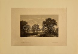 Cca 1880 Le Marais, Készítő: C. Hesse, Metszette: Terry, Litográfia, Papír,  Kiadó: Goupil&C., 16×28 Cm - Estampas & Grabados