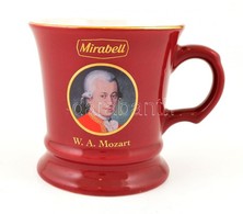 Mirabell Mozart Mázas Kerámia Bögre, Matricás, Jelzett, D: 9,5 Cm - Andere & Zonder Classificatie