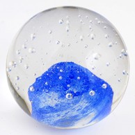 Többrétegű Fújt Millefioris üvegnehezék, Apró Karcolásokkal, Jelzés Nélkül, D:6 Cm - Glas & Kristal