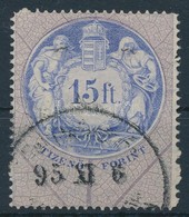 1891 15Ft Okmánybélyeg - Sin Clasificación