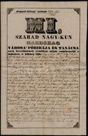 1840 Kardszag (Karcag) Városa Főbírája és Tanácsa által Tartott Gyűlés Jegyzőkönyve - Sin Clasificación