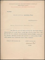 1906 Bp., Ambrozovics Dezső (1864-1919) újságíró, író, Műfordító Aláírása Kann Gyula építésznek Címzett Levélen - Non Classificati