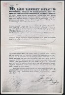 1944  Egy 1847. évi Sáros Vármegyei Irat Közjegyzői Hiteles Fénymásolata, Hátulján Hitelesítési Záradékkal - Sin Clasificación