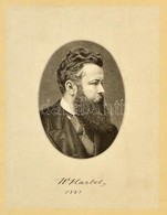 1907 Wilhelm Von Hartel (1839-1907) Osztrák Klasszika-filológus és Politikus Fénnyomatos Képe, Alatta Unokaöccsének Carl - Ohne Zuordnung